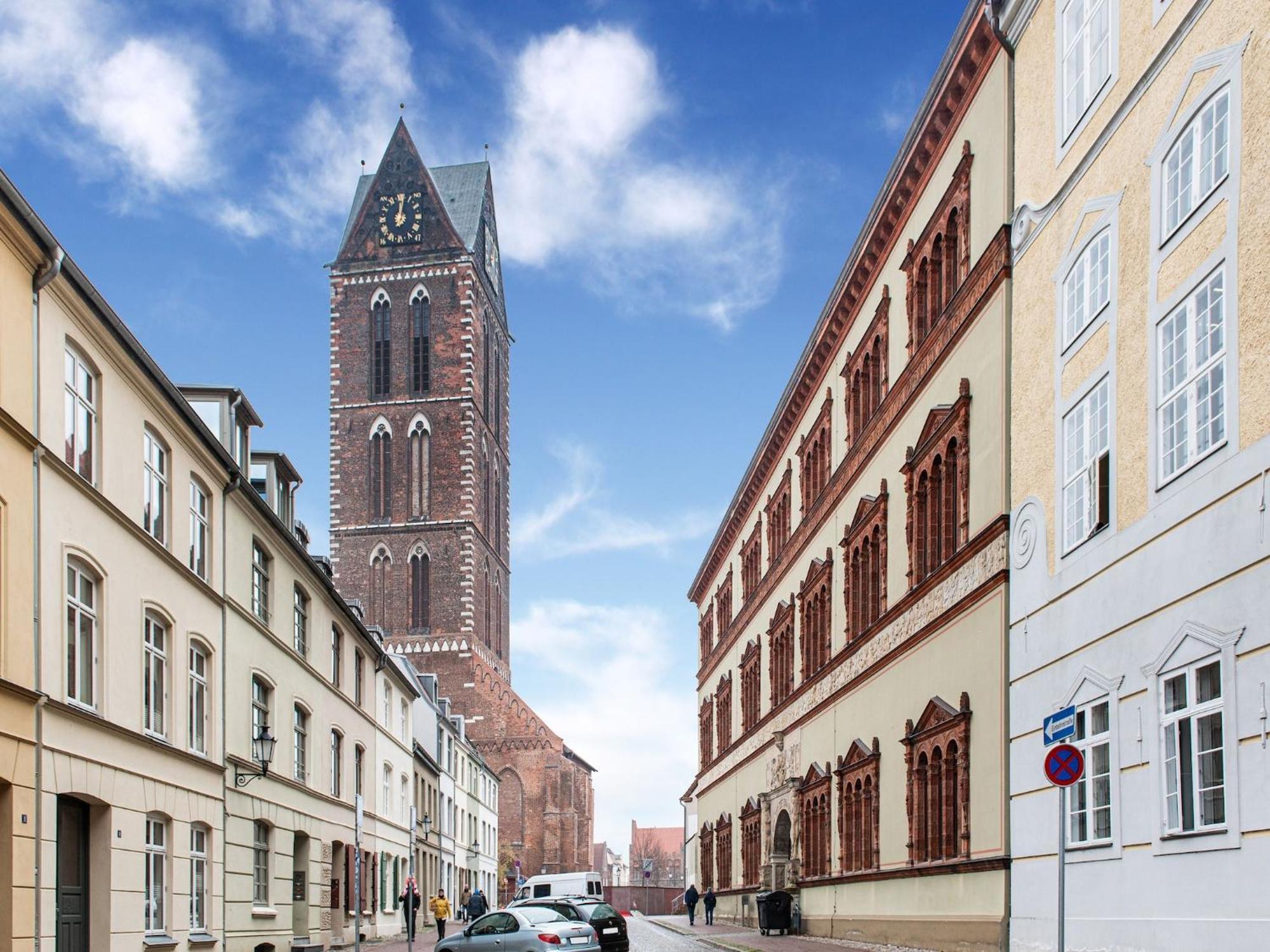 Comfortable Apartment In Wismar Mecklenburg With Fireplace Exterior photo